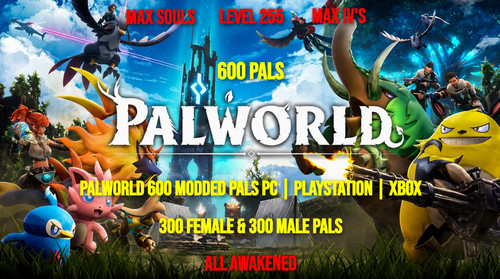 Palworld 600 modded pals - palworld,